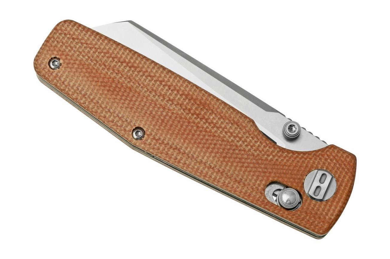 Bestech Slasher BG43D Brown Micarta, zakmes