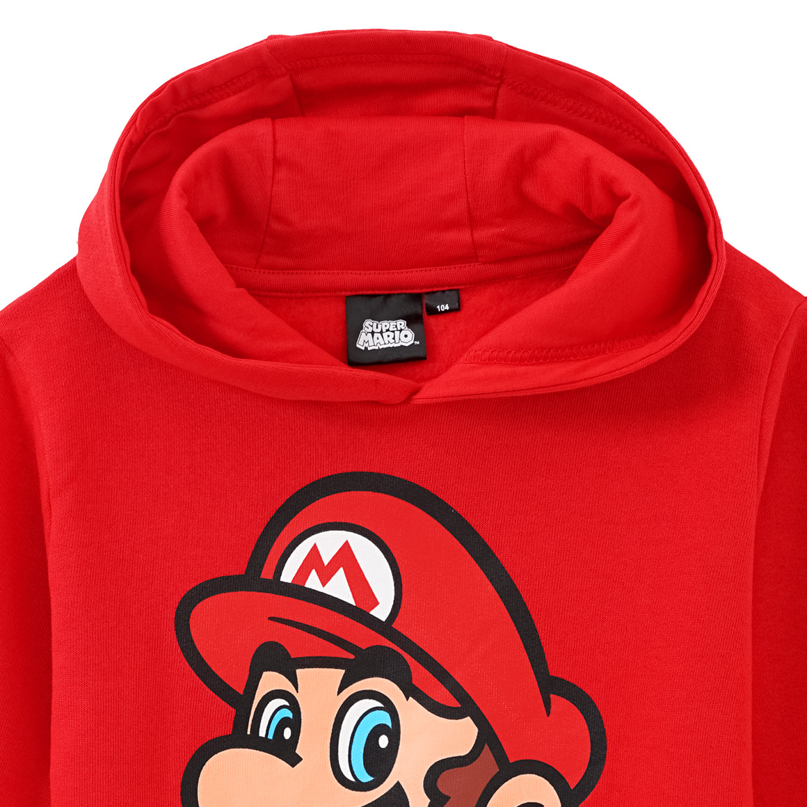 Topolino Super Mario Hoodie mit Print rot
