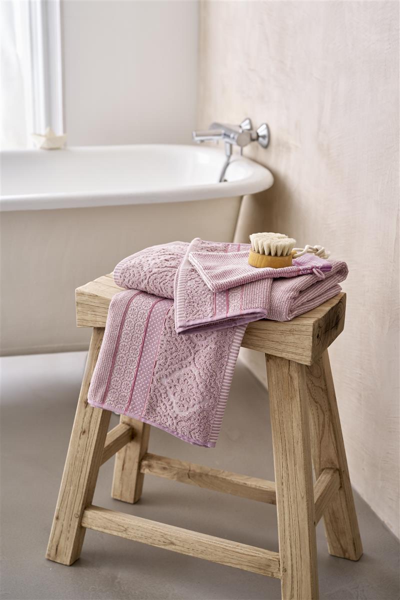 Pip Studio Soft Zellige - Douchehanddoek - Lila - 55x100 cm