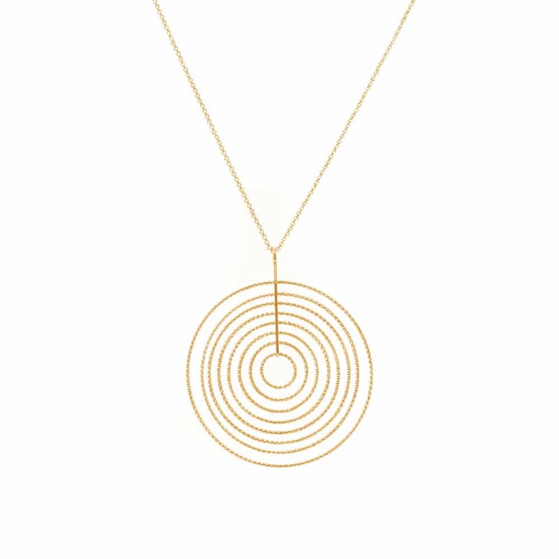 Collier Argent Doré Diamanté Arianna