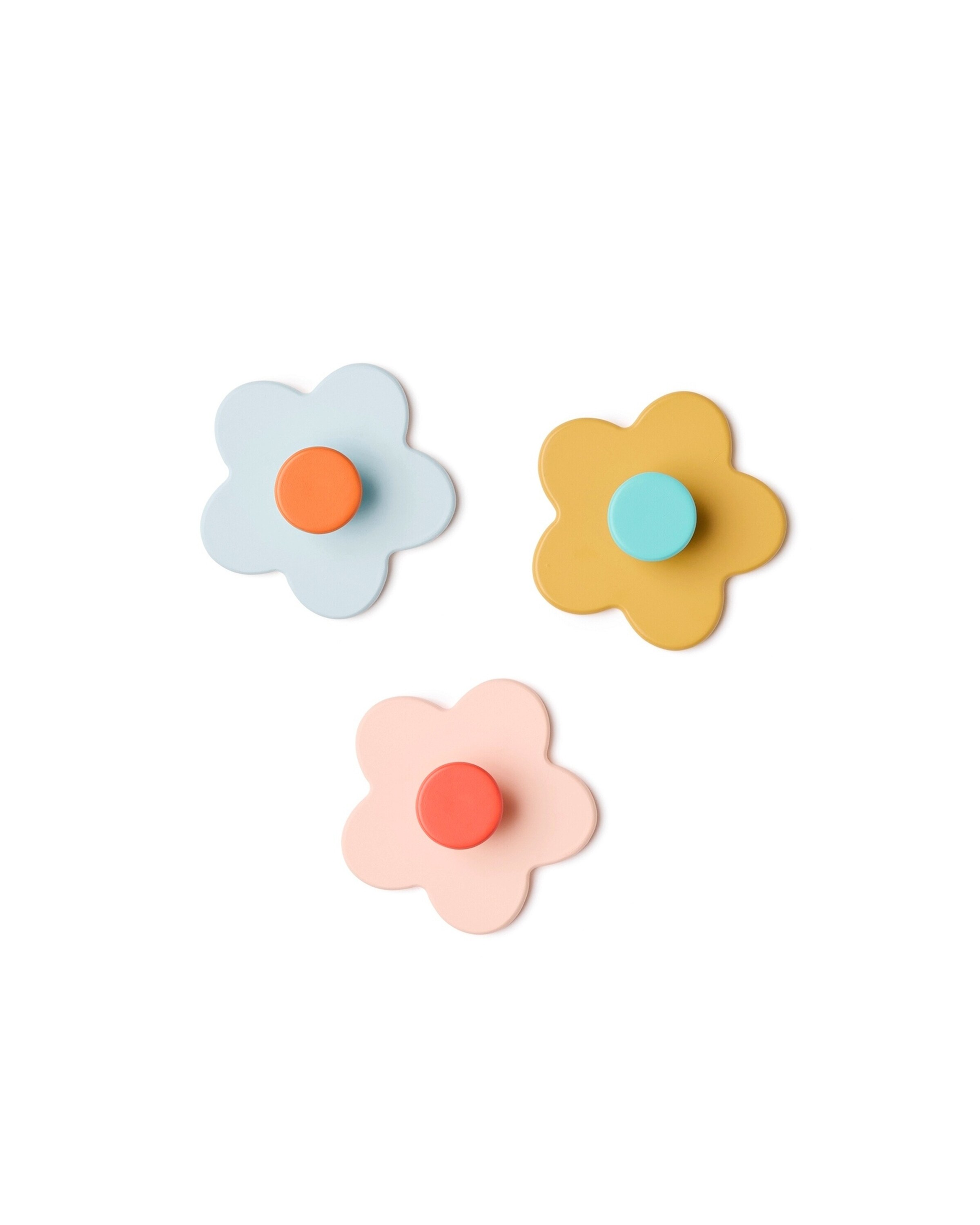 Kids Concept Hakenset 3er-Pack Blume mix