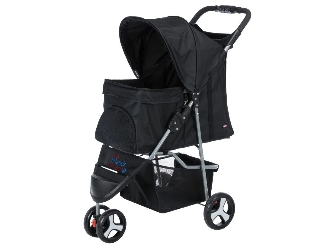 Trixie Buggy, 47 × 100 × 80 cm, black