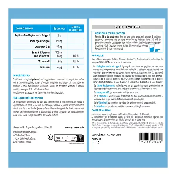 Granions Collagen+ Beauty Sublimlift Patenteado 300g
