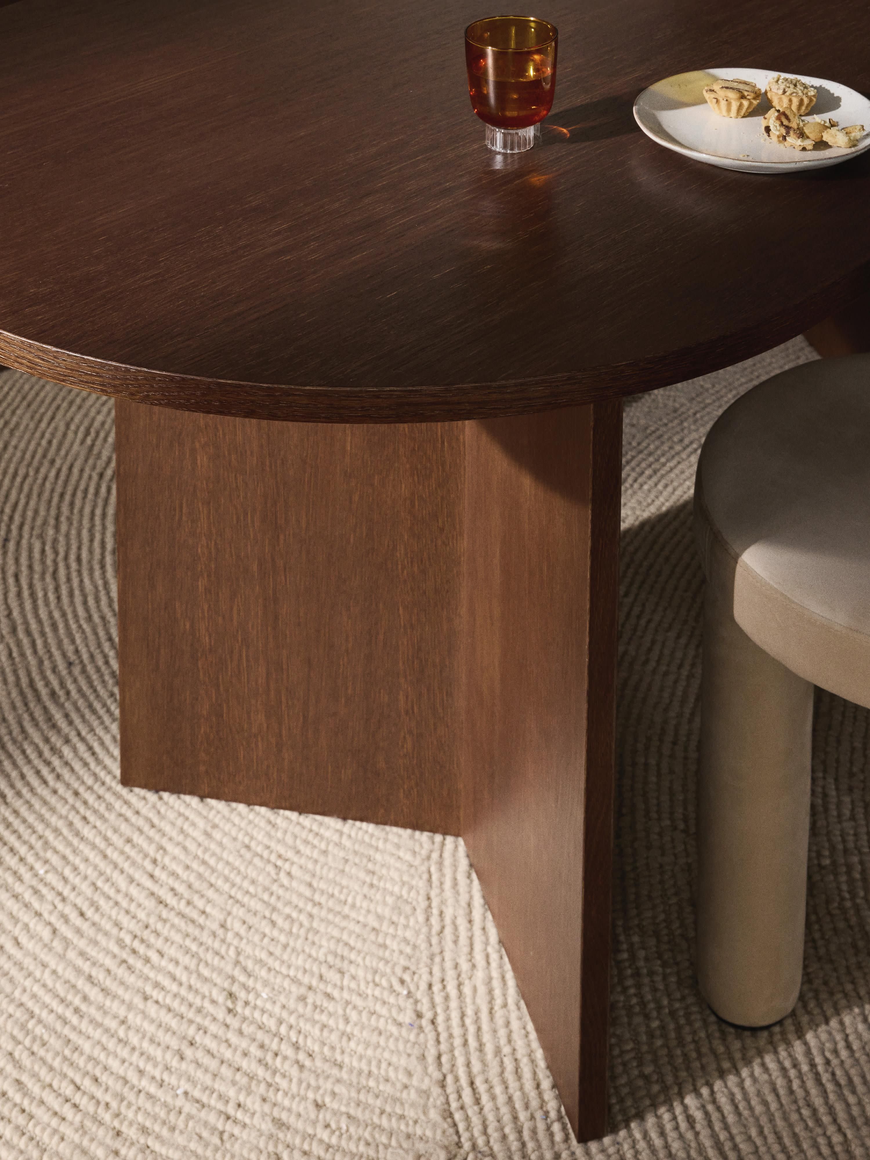 Ovale houten eettafel Toni, in verschillende formaten