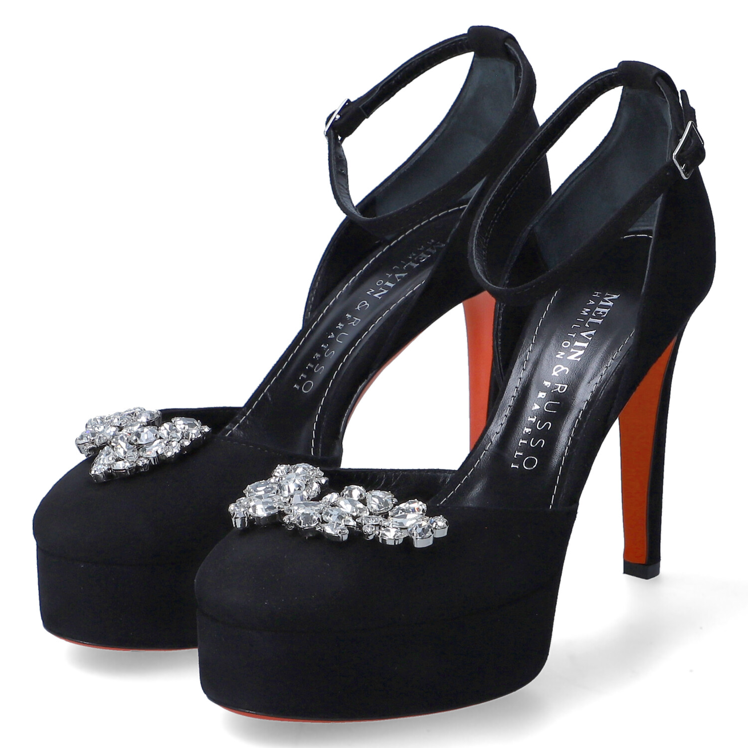 Melvin & Hamilton Spangenpumps BELINDA 3 - camoscio nero / camoscio