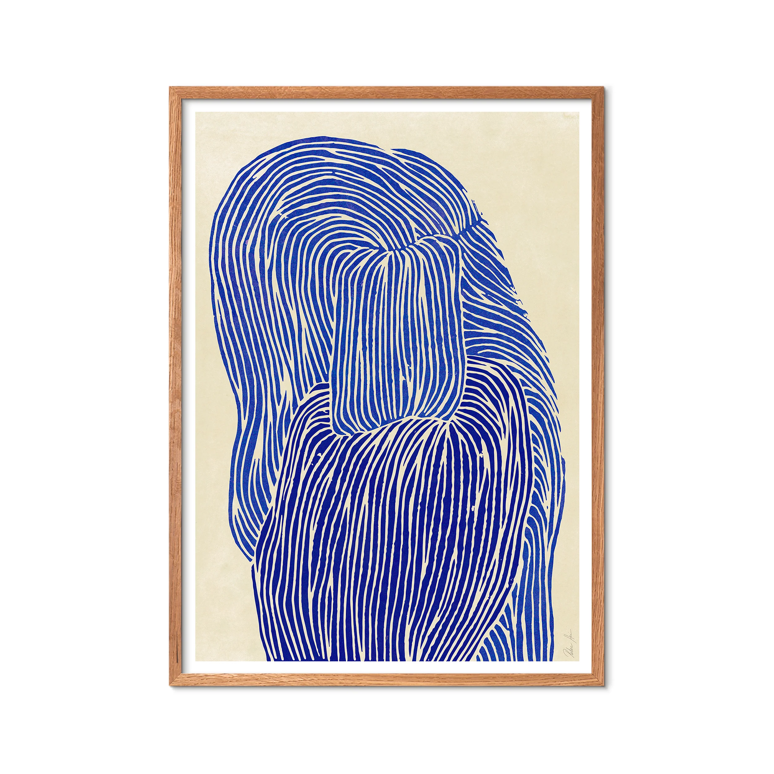Poster & Frame  The Poster Club x Rebecca Hein Deppe Blue plakat