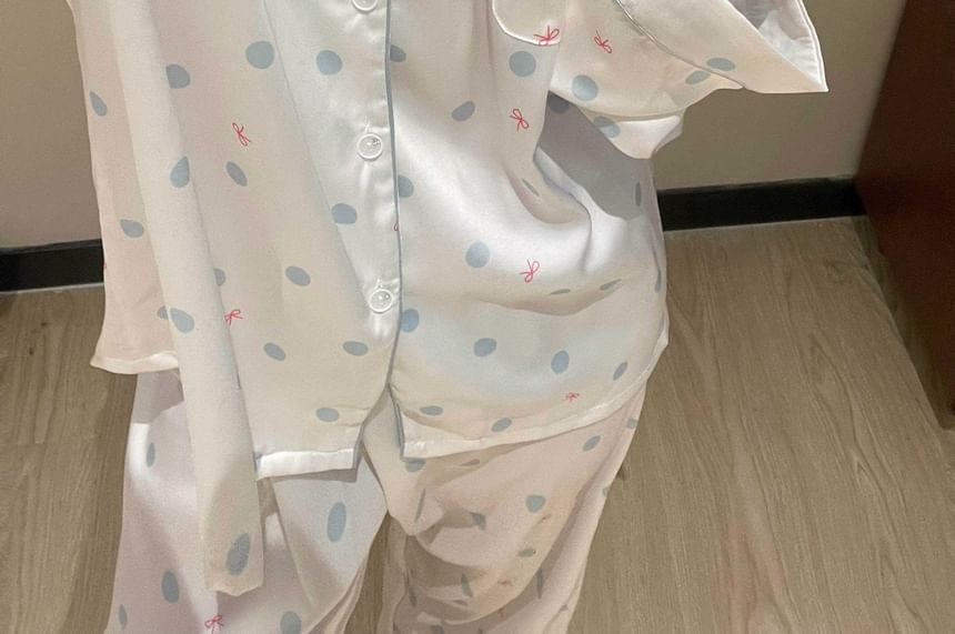 GOUB - Gestippelde pyjamaset
