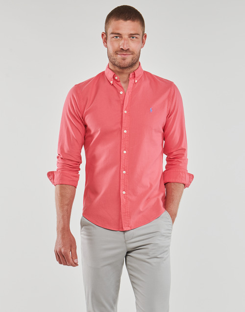Polo Ralph Lauren - CHEMISE AJUSTEE SLIM FIT EN OXFORD LEGER Rojo