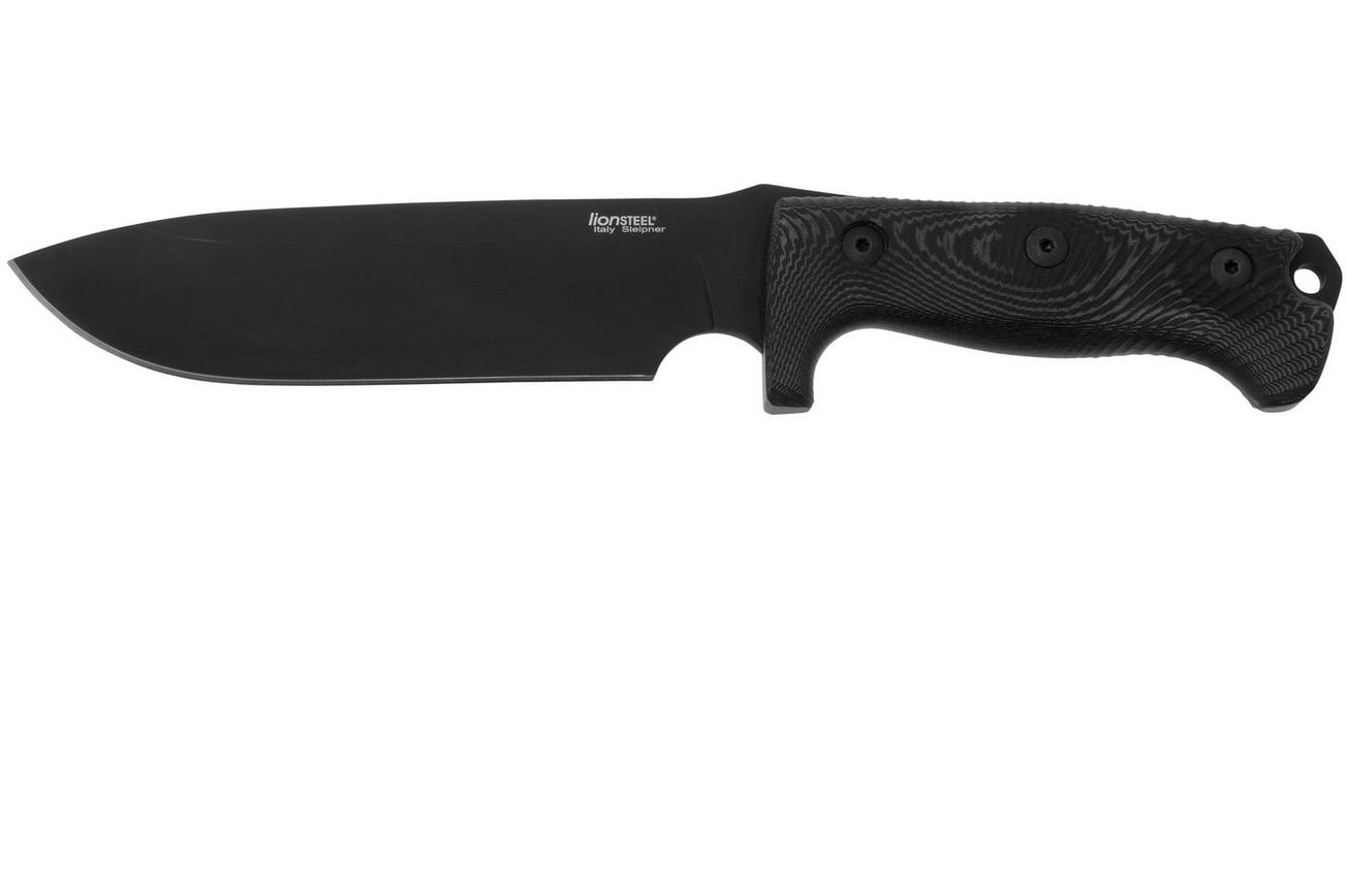 LionSteel M7 MB Black vaststaand mes, Molletta design