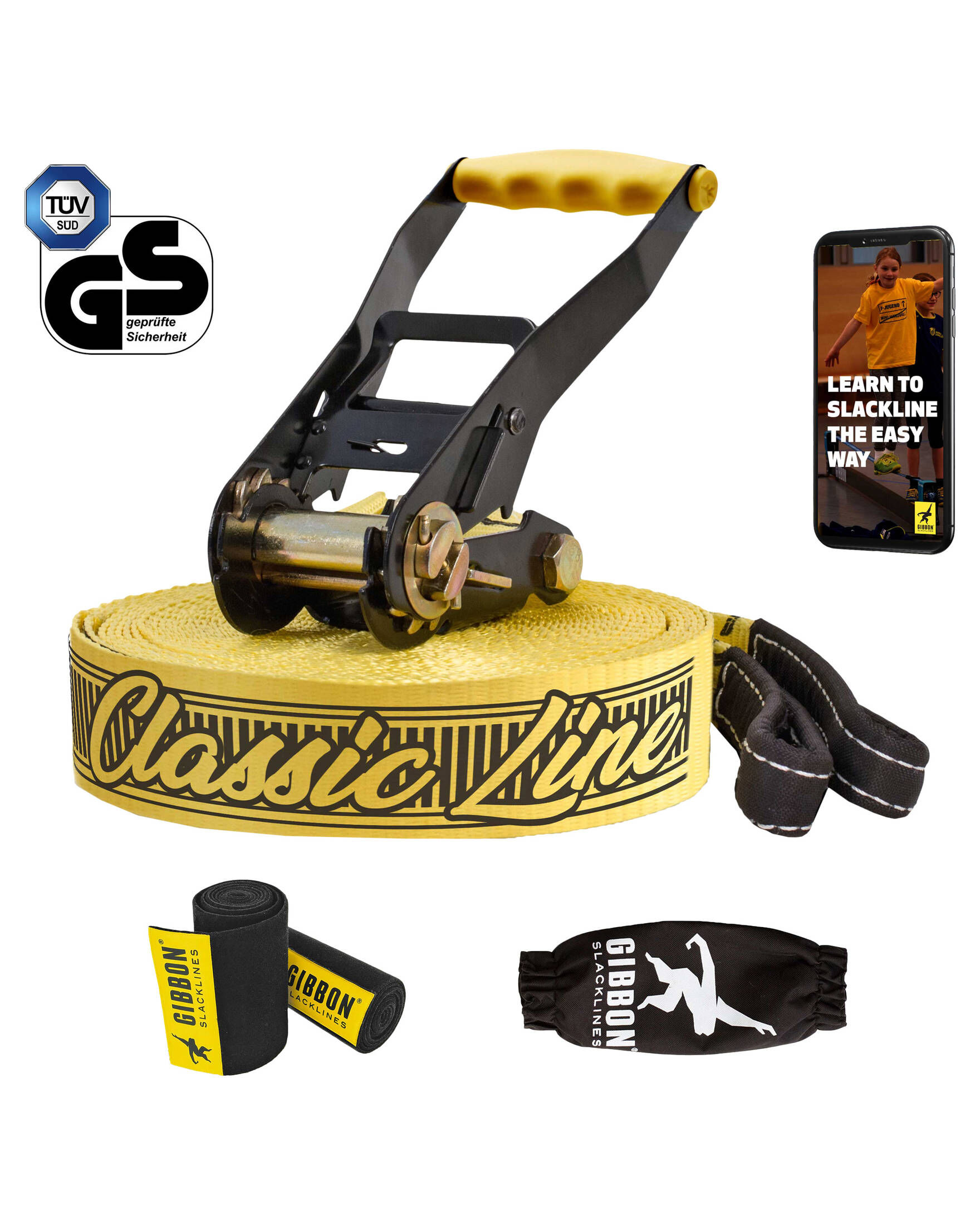 Gibbon| Slackline Treewear-Set CLASSIC LINE XL – 25 m