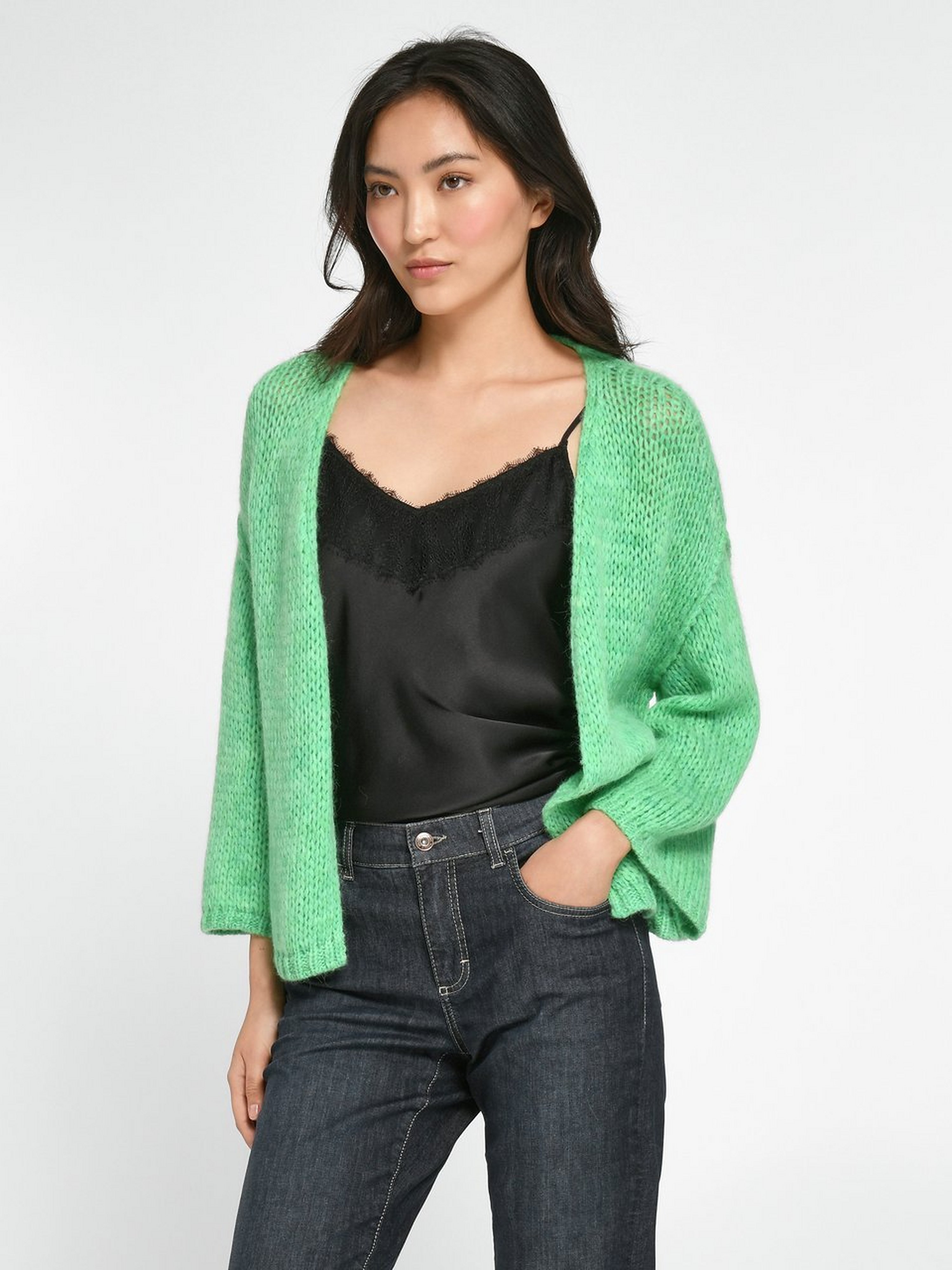 Strickjacke mit 3/4-Arm