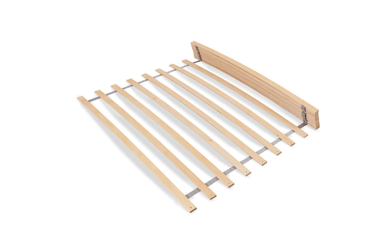 TiCAA Lattenrost Rollrost mit Federleisten Birke 120 x 200 cm
