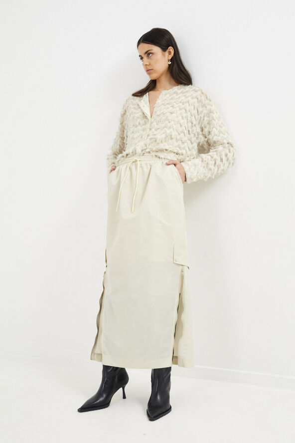 Rabens Saloner Feathery shirt jacket - September Oyster