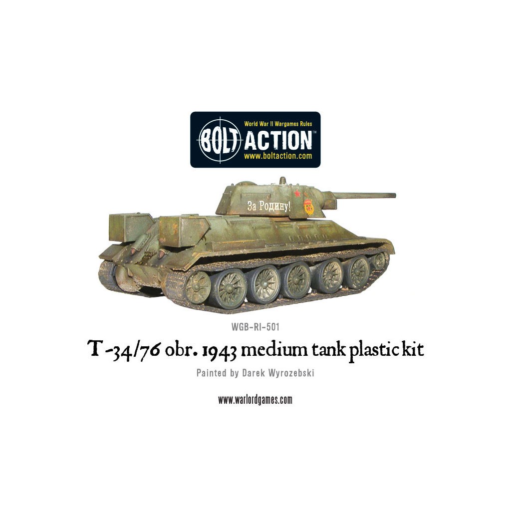 Bolt Action - Soviet -T34/76 Medium Tank (plastic boxe)
