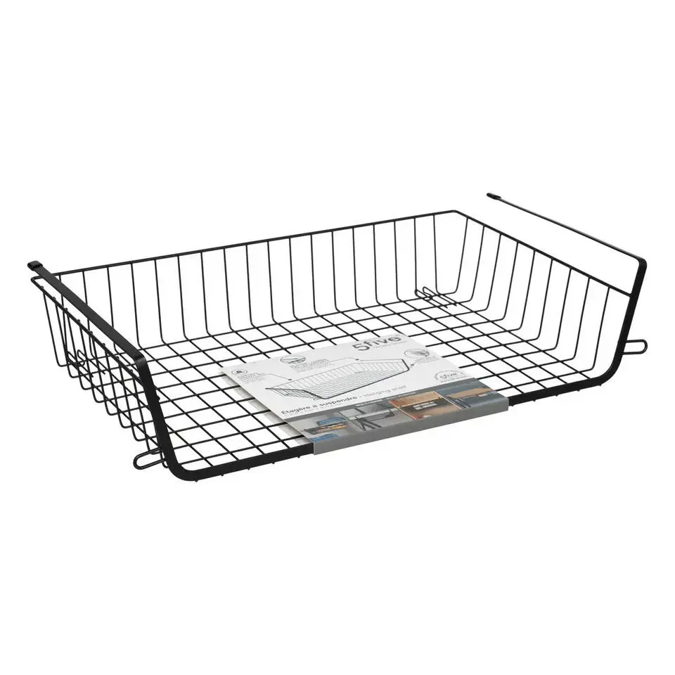 5Five Hangmand voor kast - metaal - 51 x 30 x 11 cm - zwart