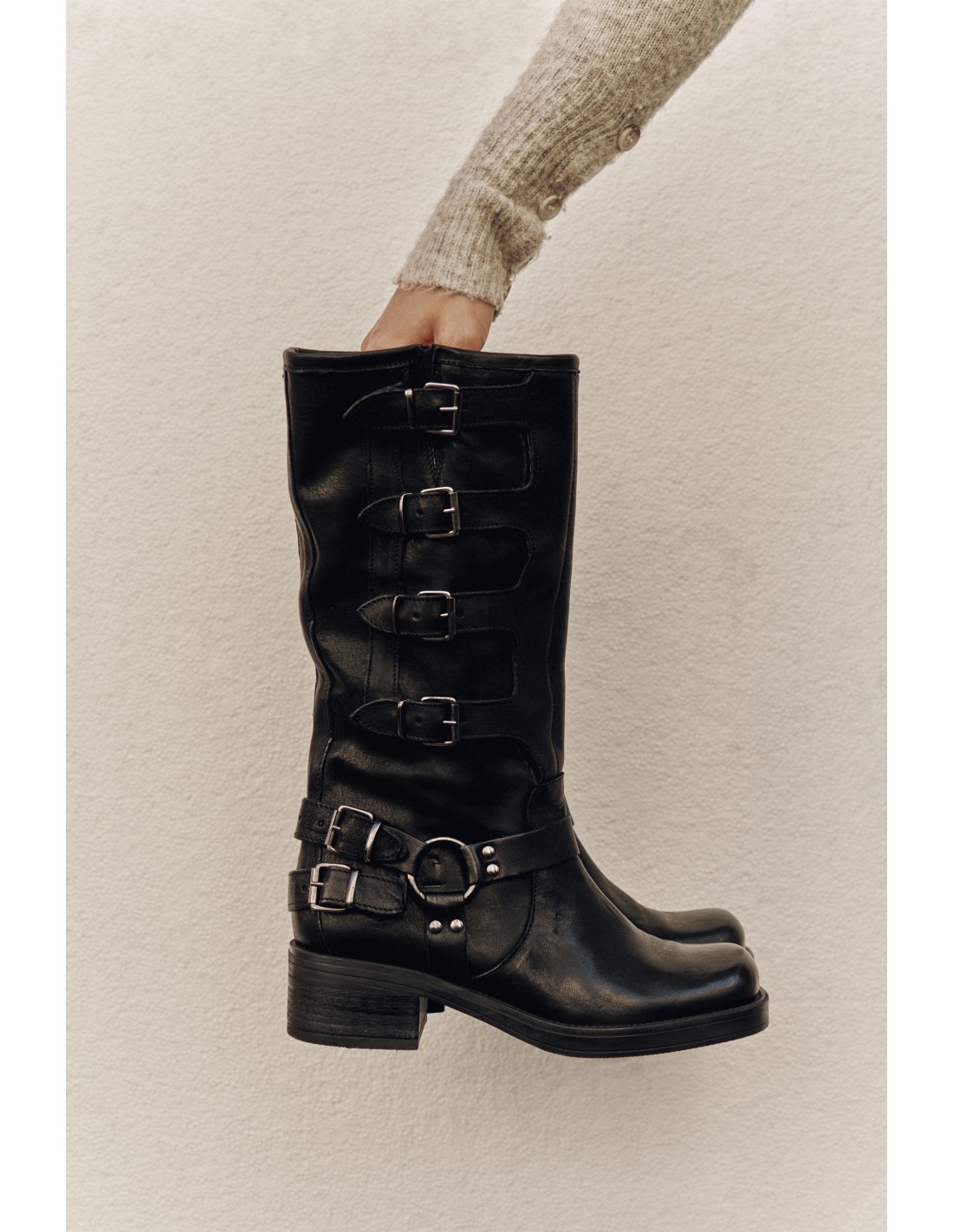 kharisma Bottes Femme Austin Cuir Noir