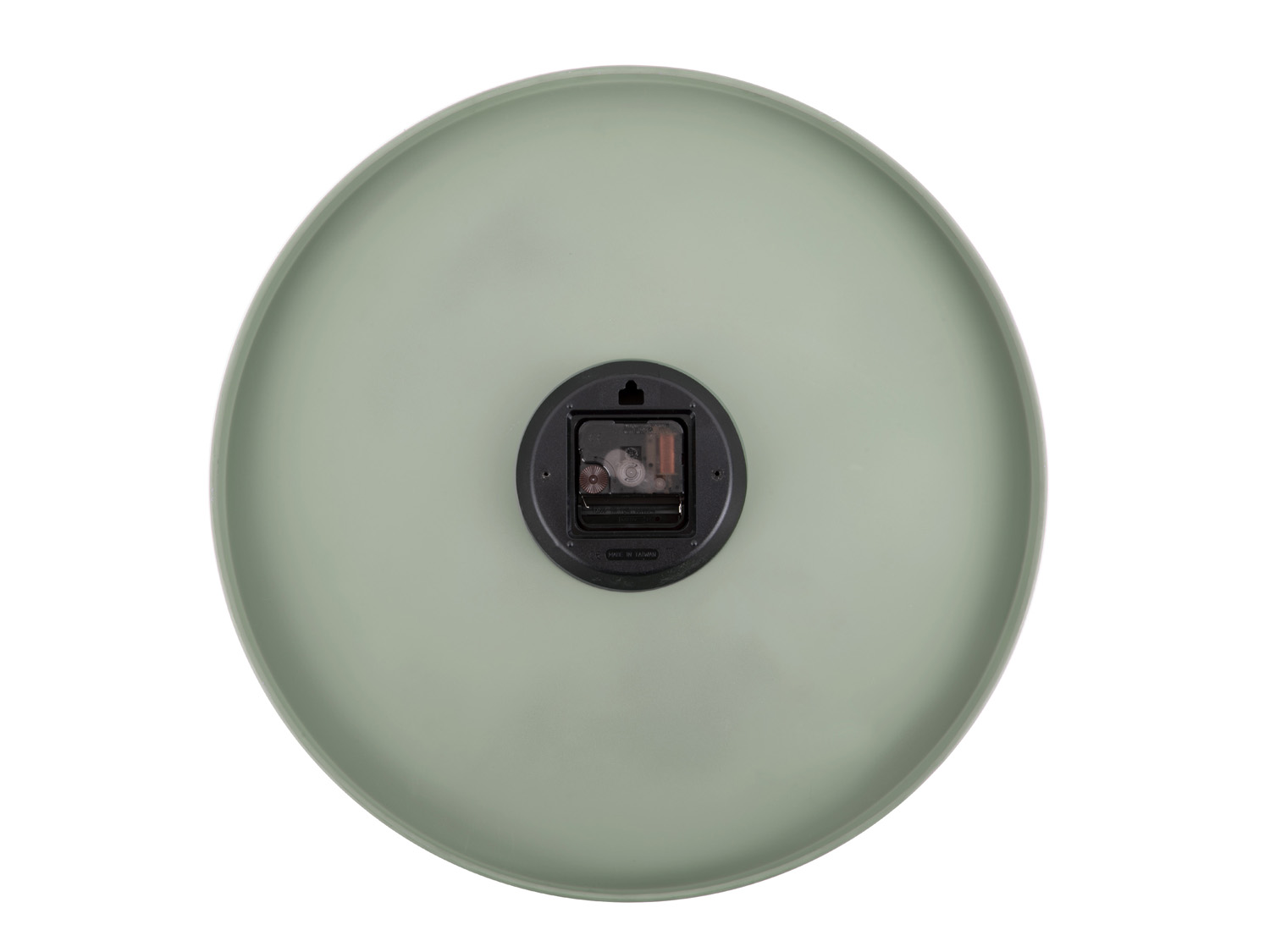 Wall clock Charm jungle green with gold battons