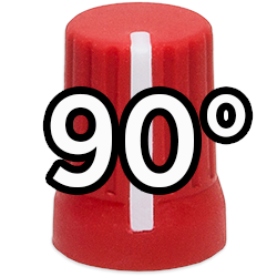 DJ TechTools Chroma Caps 90 Super Knob Red draaiknop