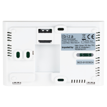 Sanivesk klokthermostaat Ibiza digitaal 2AAA programmeerbaar