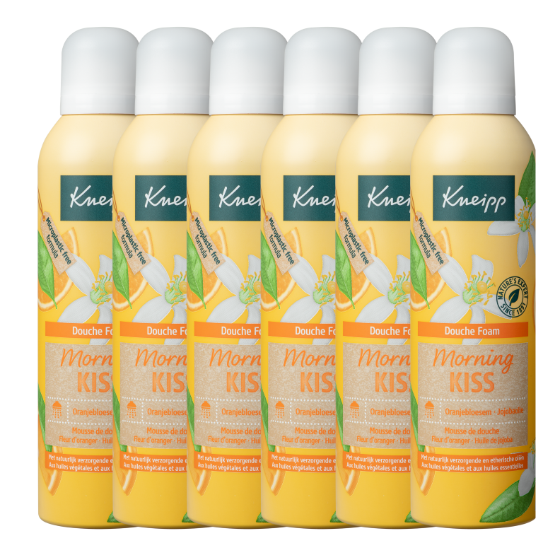 6x Kneipp Douche foam morning kiss (200 ml)