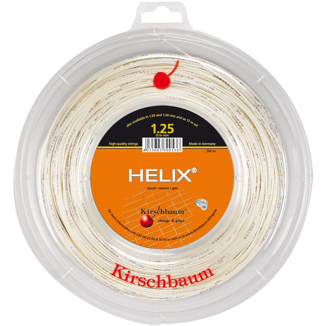 Kirschbaum Helix Bobine Cordage 200m - Blanc