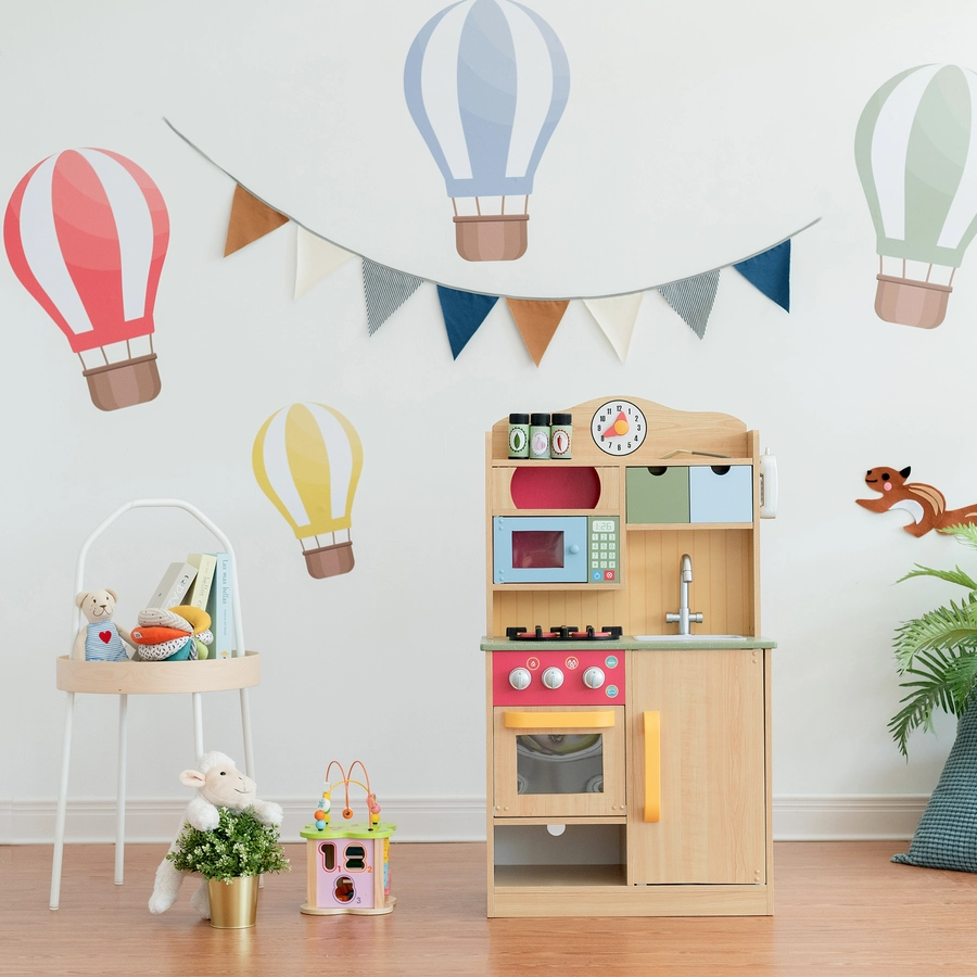Teamson Kids Spielküche Little Chef Classic, Holzstruktur