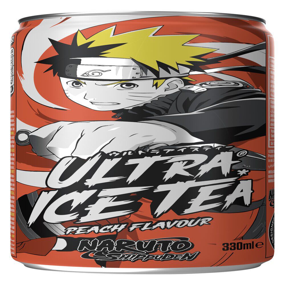 Thé glacé Ultra Ice Tea goût pêche Naruto 330ml