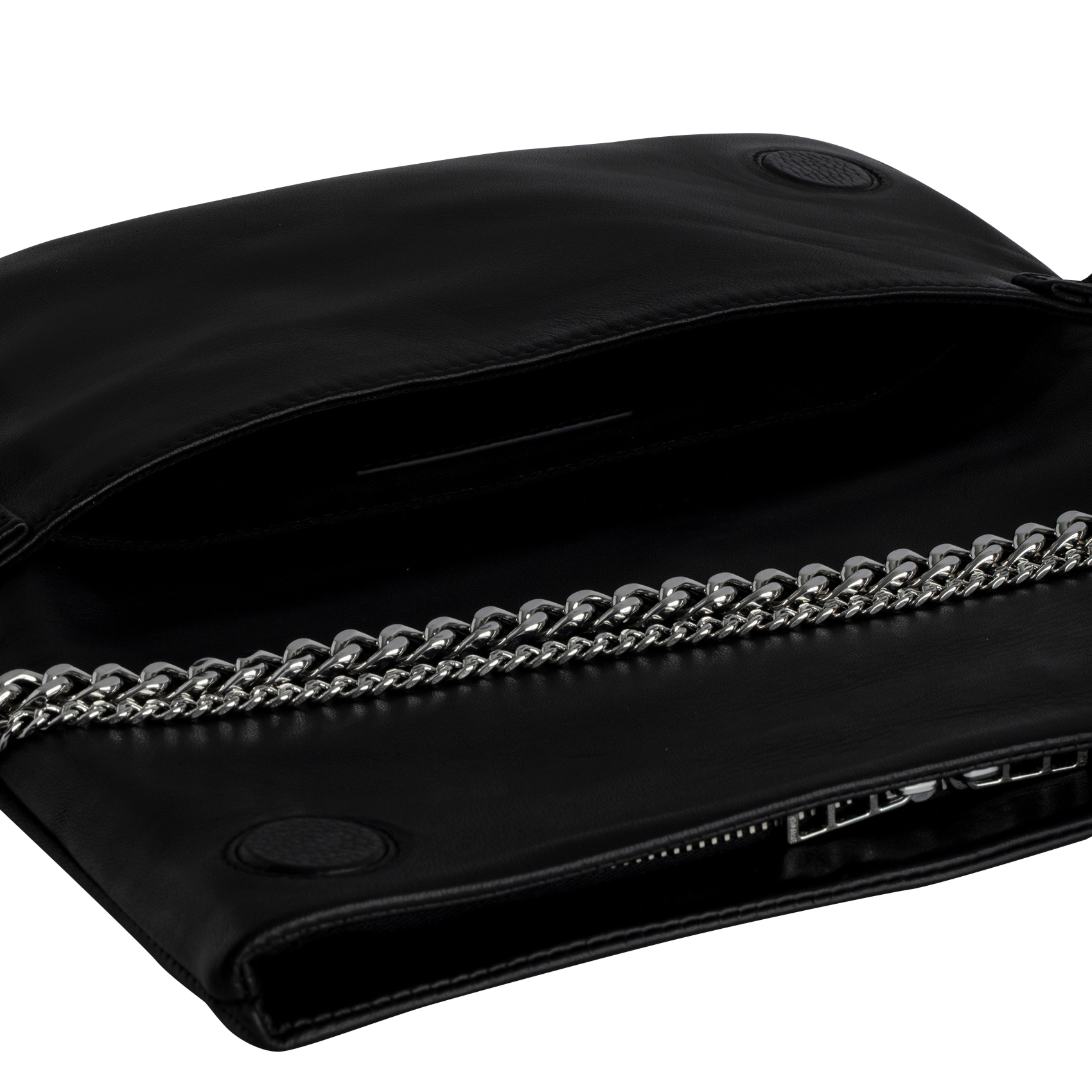 ROCK - Pochette en cuir avec charms| Noir