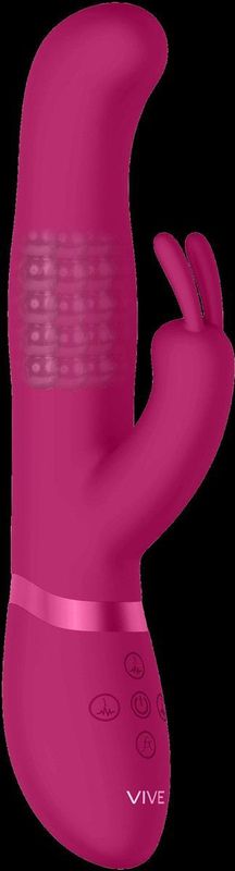 VIVE By Shots - Izara - Rotating Beads Rabbit Vibrator - Pink