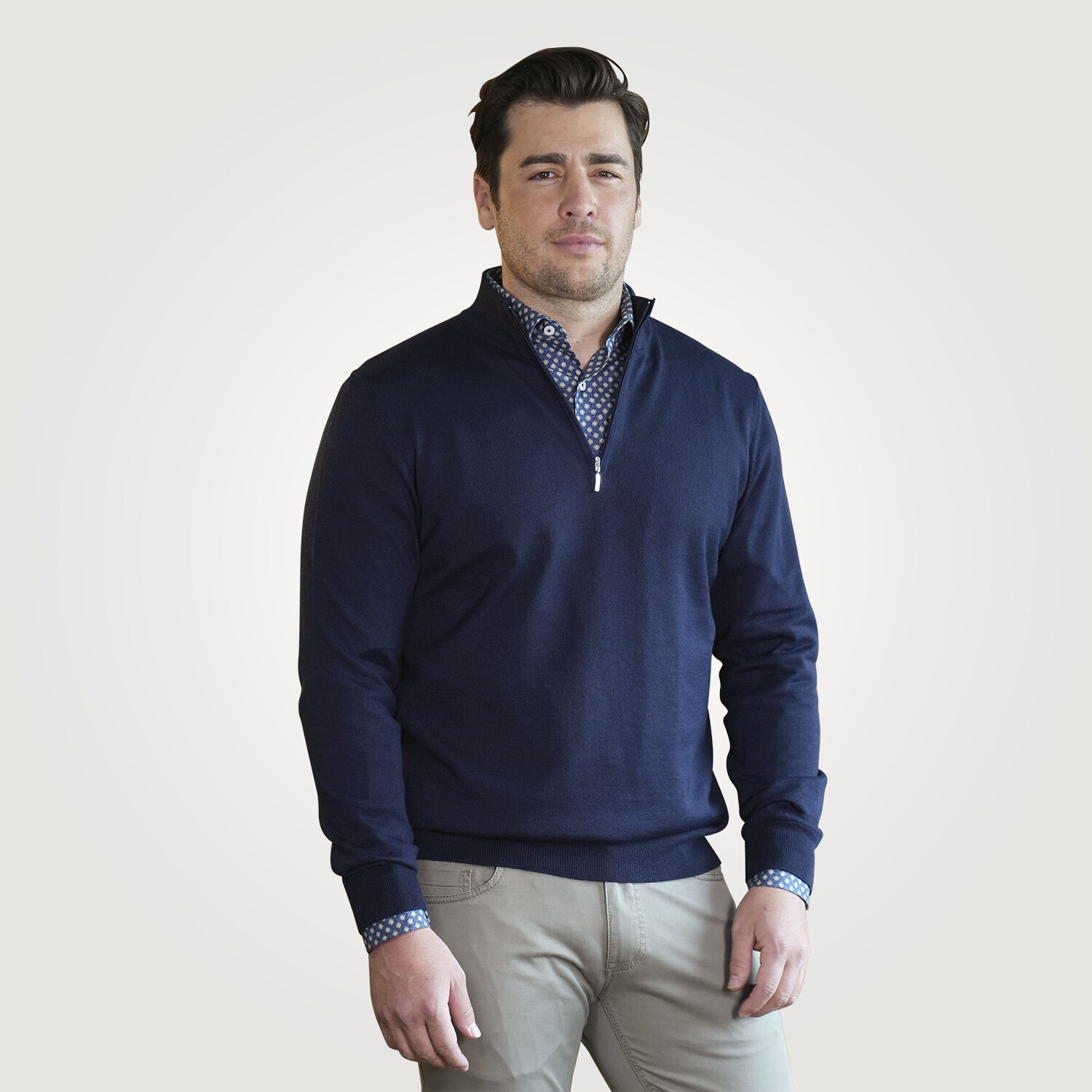 Troyer-Pullover mit Merinowolle