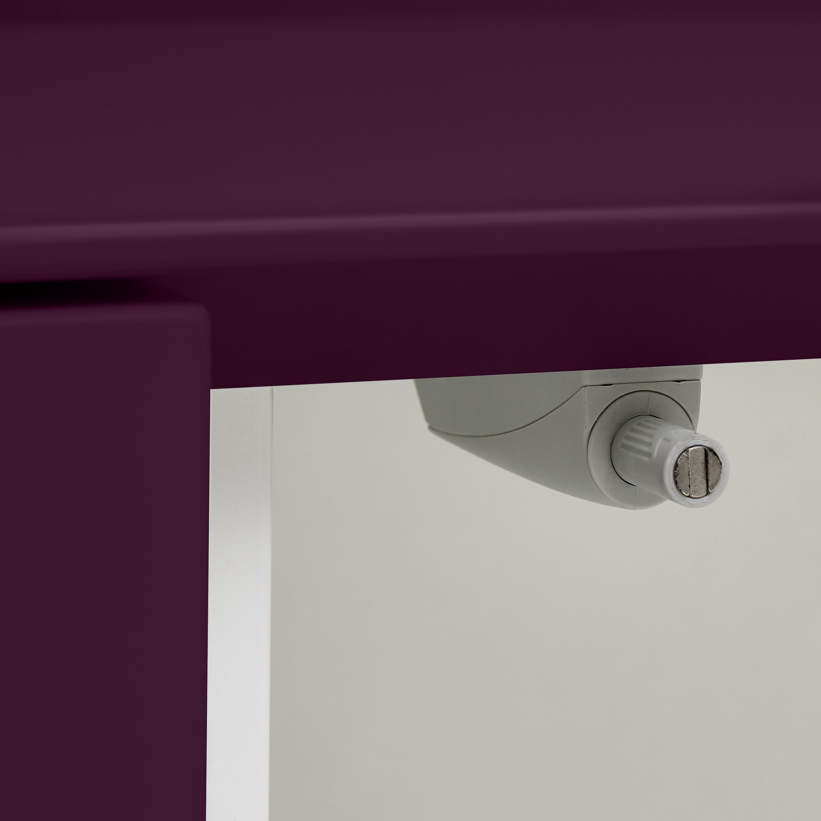 LUX Sideboard - Aubergine / B: 120.0 cm x T: 46.0 cm x H: 86.5 cm