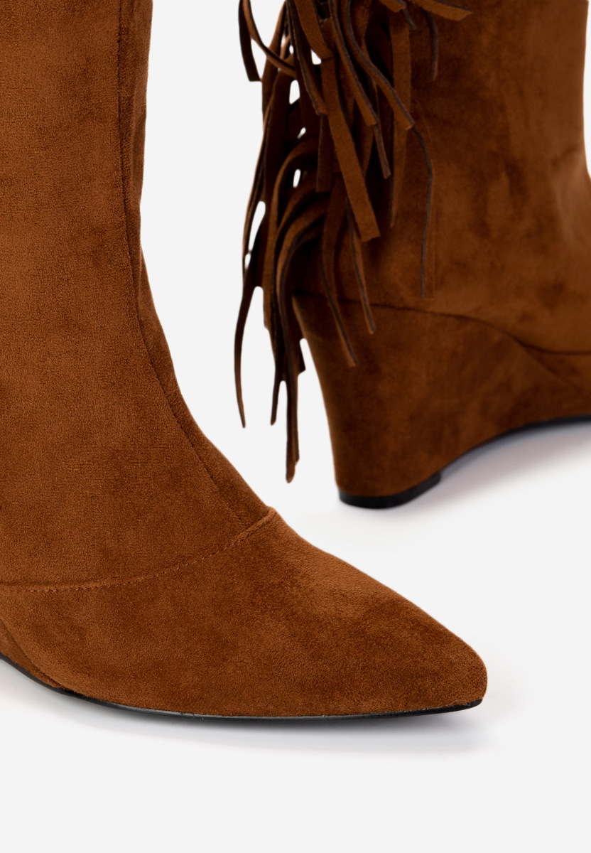 Bottes cowboy femme chameau Milania