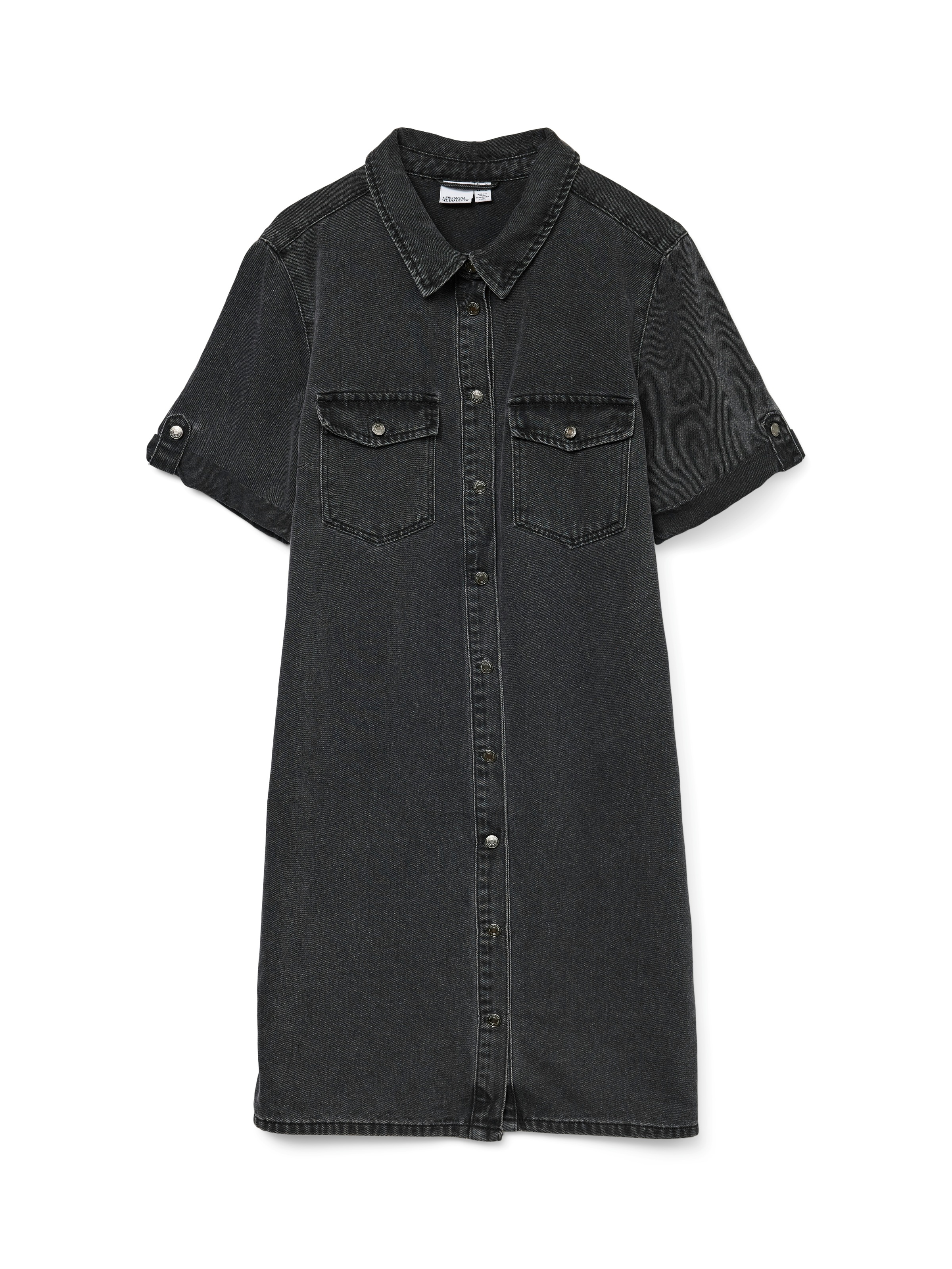 Vero Moda Jeanskleid »VMJENNIE SS SHORT DENIM DRESS NOOS« Brusttaschen