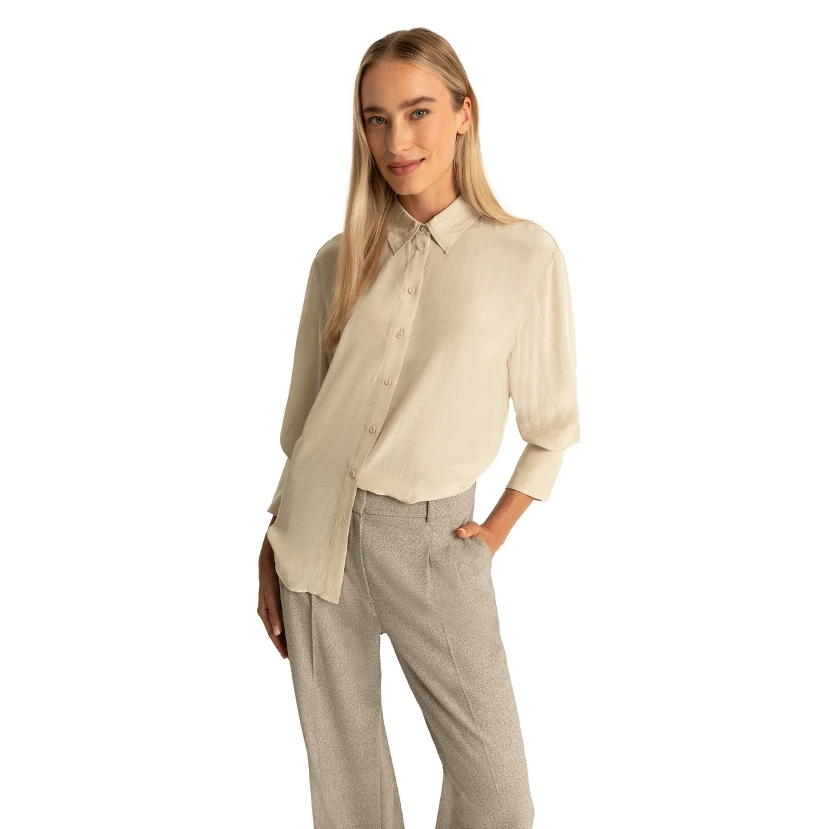 Dames Blouse 25016 blouse uni oversized
