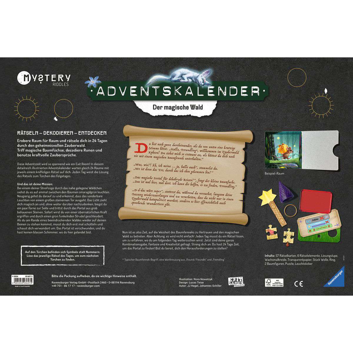 Ravensburger Spiel Mystery Adventskalender - Der magische Wald