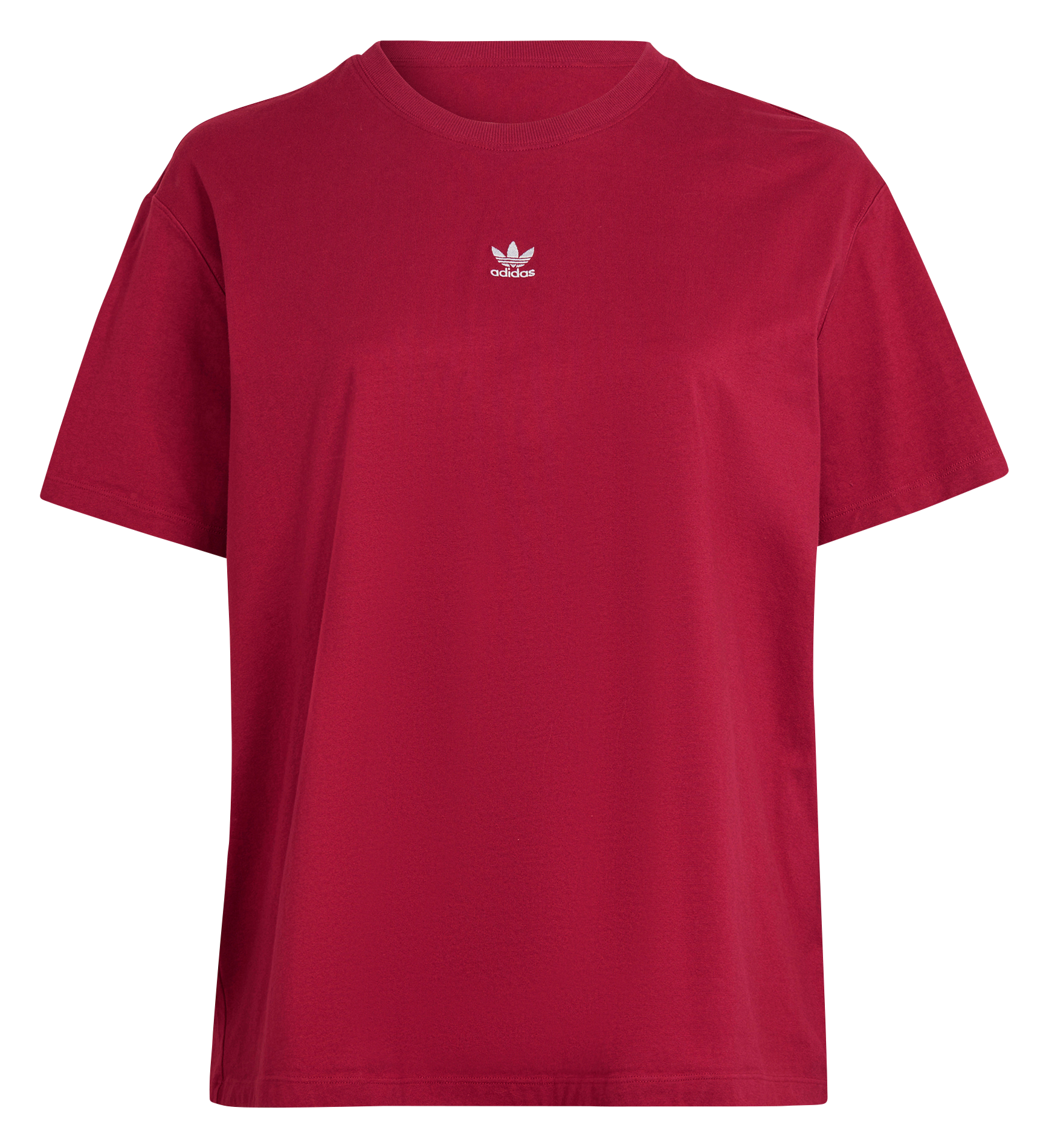 Tee-shirt col rond en coton | Rouge