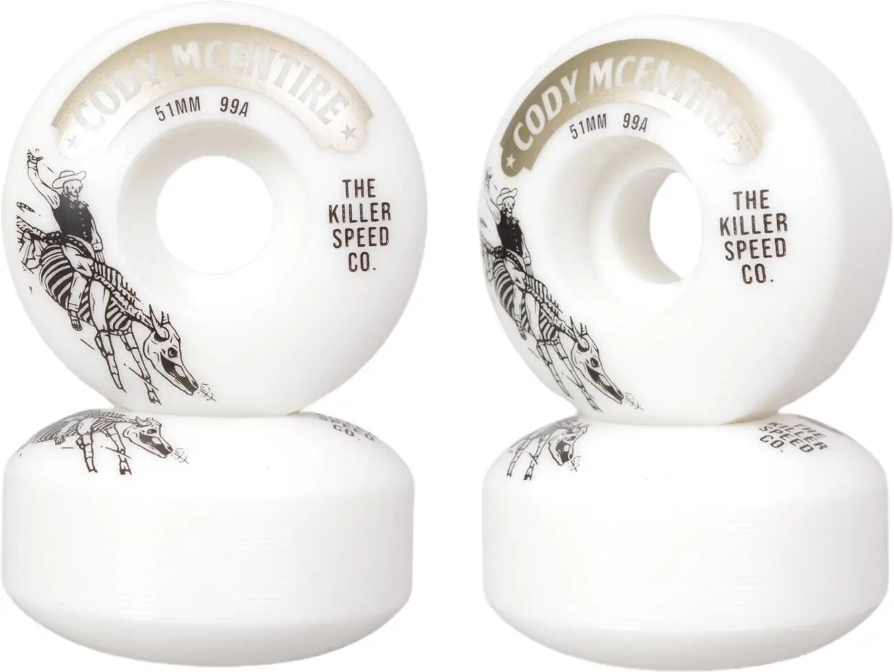 Killer Cody Mcentire 99A Pro Skateboard Hjul 4-Pak