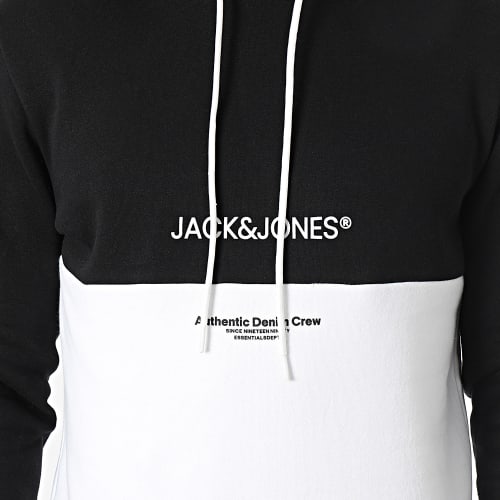 Sweat Capuche Ryder Blanc Noir