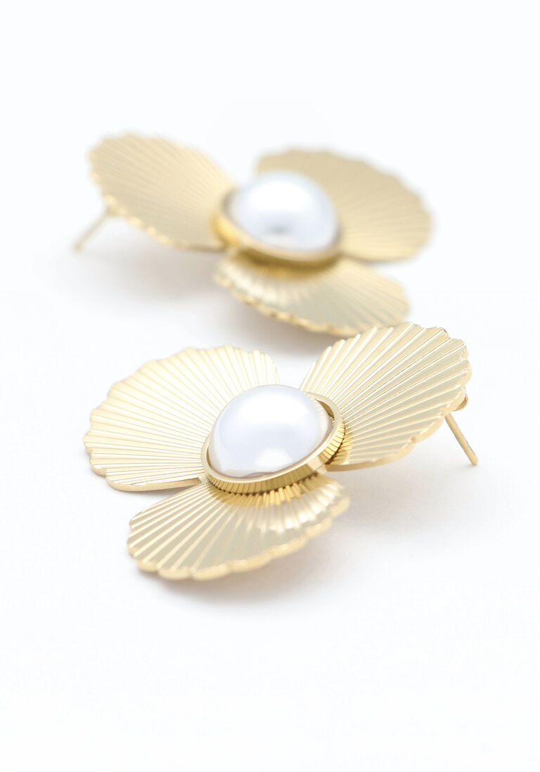 NOTRE-V gouden notre-v oorbellen earring bloom