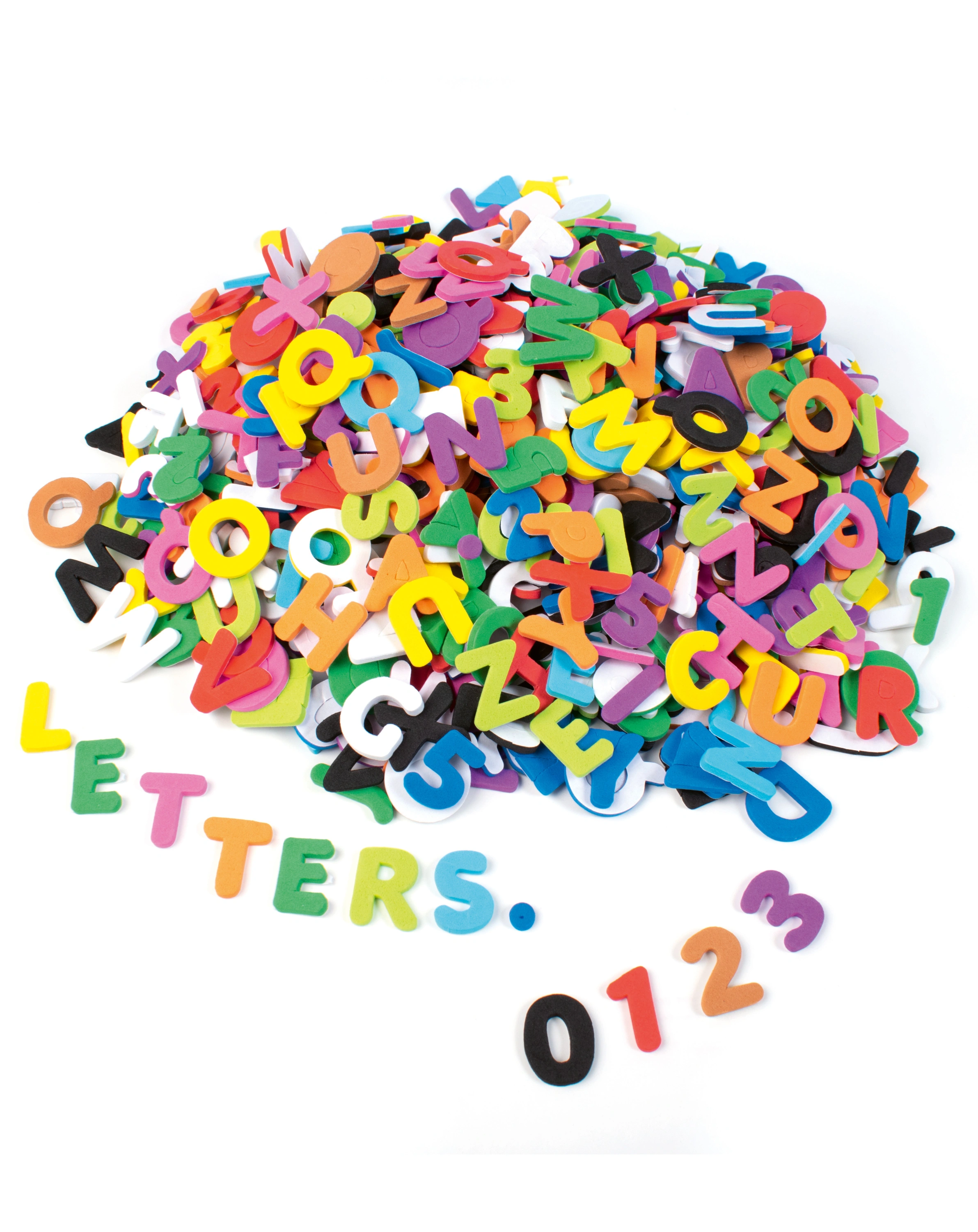 Mossgummi-Set BUCHSTABEN & ZAHLEN 1.000-teilig selbstklebend
