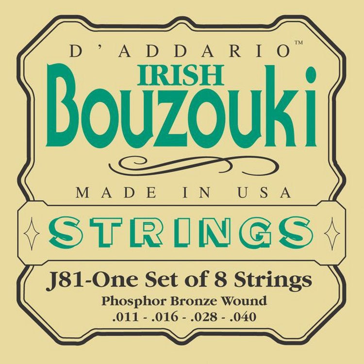D'Addario J81 snarenset voor Ierse bouzouki