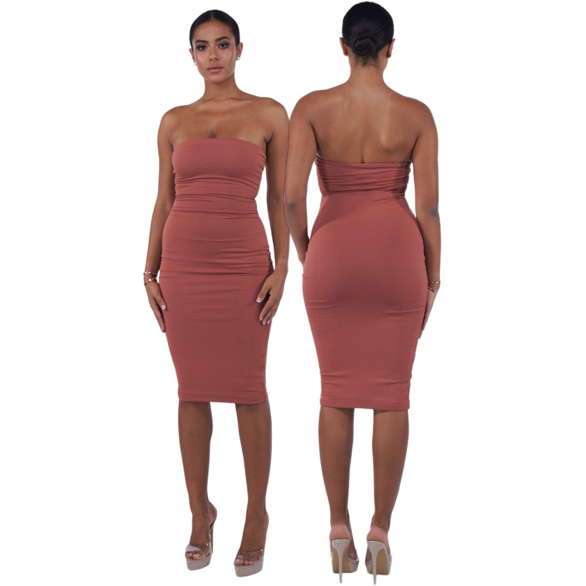 Honeyz Boobtube Midi Dress Womens