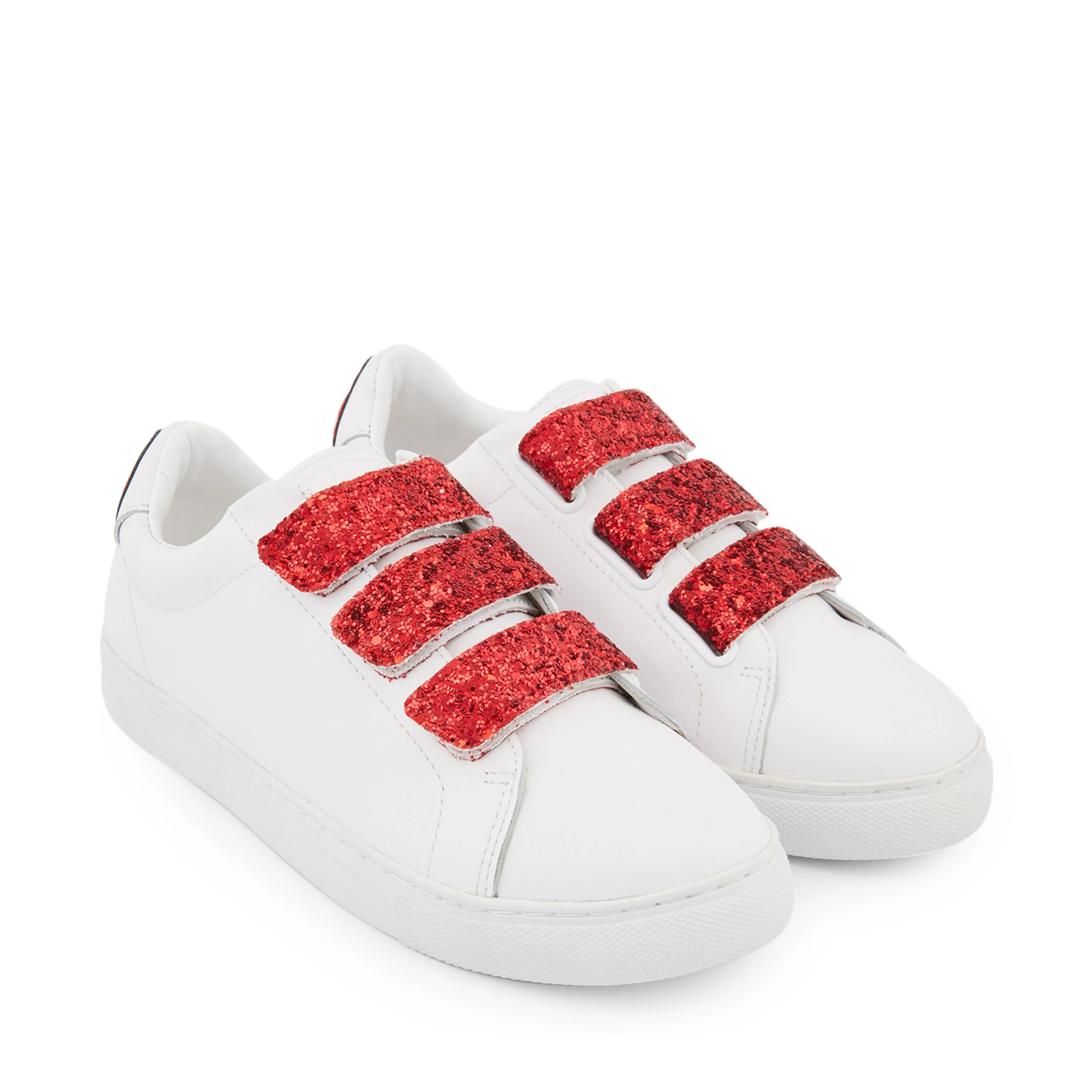 EDITH BACK LIPS - Sneakers en cuir | Blanc