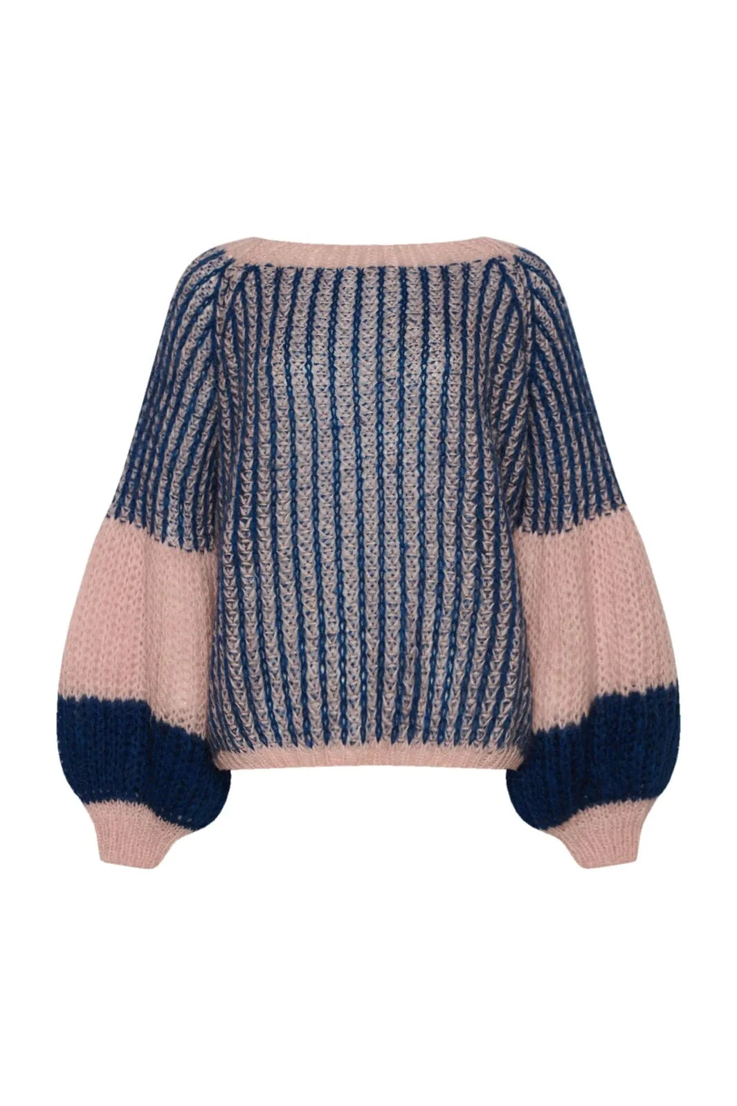Noella Liana Knit Sweater rose navy
