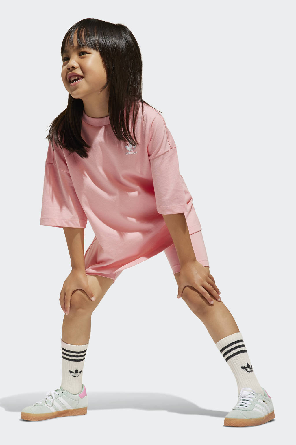 adidas T-shirt + short roze