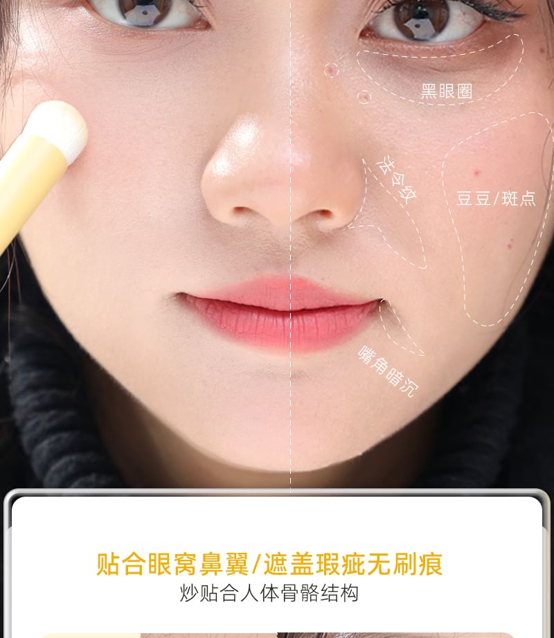 AME - Concealer Brush / Cushion Puff / Brush Cover / Set
