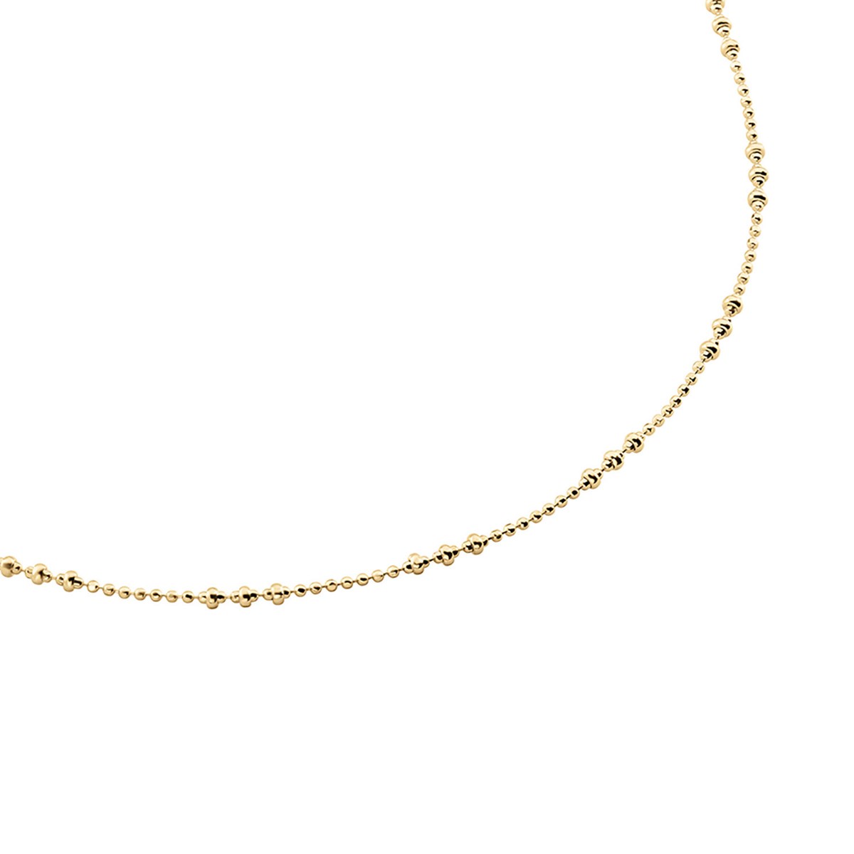 Chaine Agatha perles métal doré Aliball