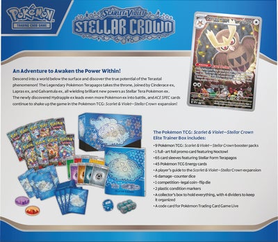 Pokémon Scarlet & Violet Stellar Crown Elite Trainer Box Samlekort