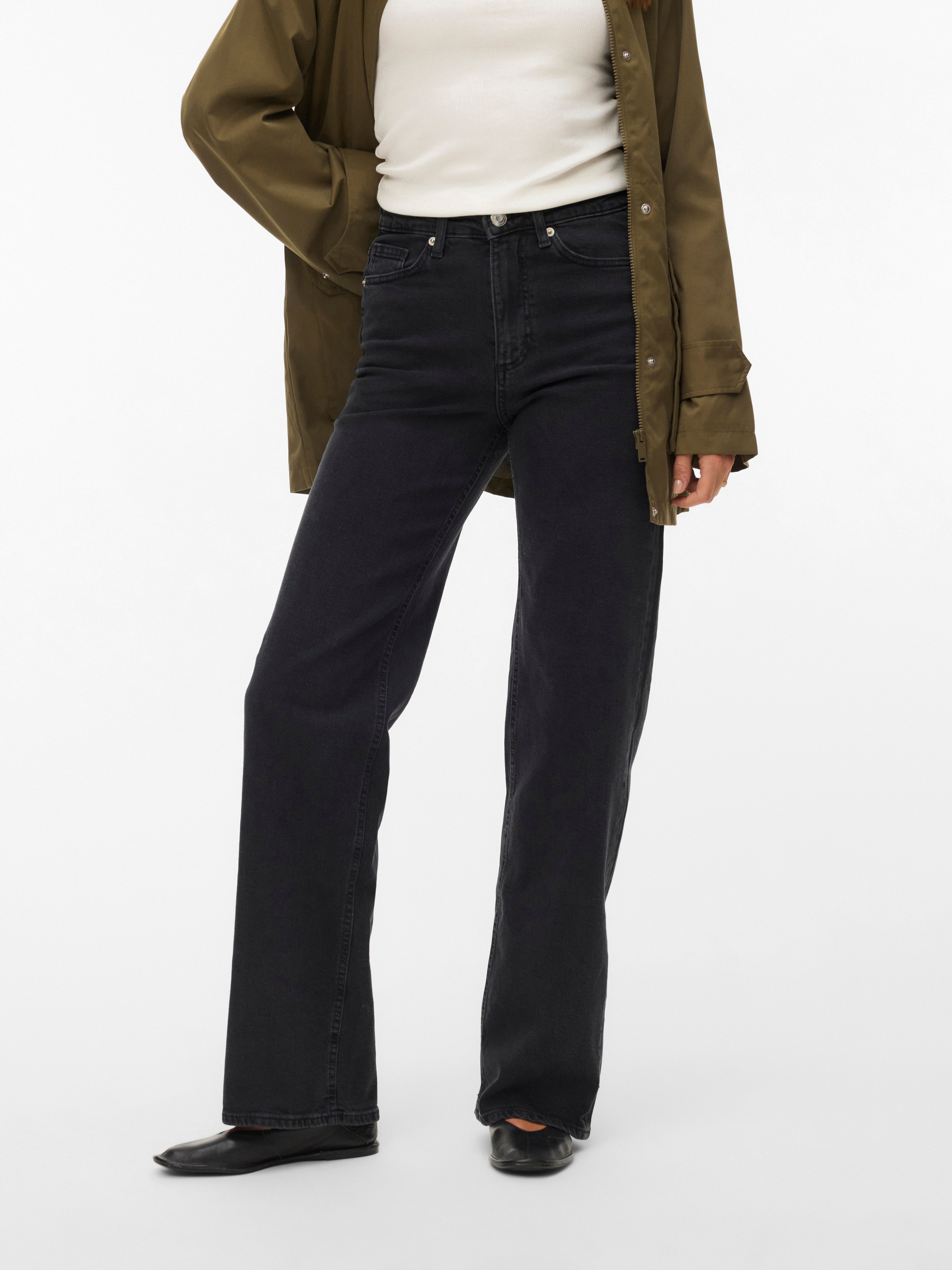 VMTESSA-STRETCH High rise Wide leg fit Jeans