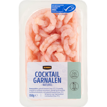 Jumbo Cocktail Garnalen Naturel 150 g